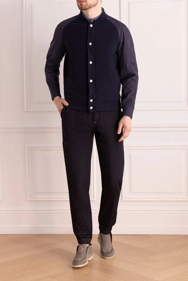 Stefano Ricci джинсы из хлопка и эластана синие мужские 169303 - фото 2