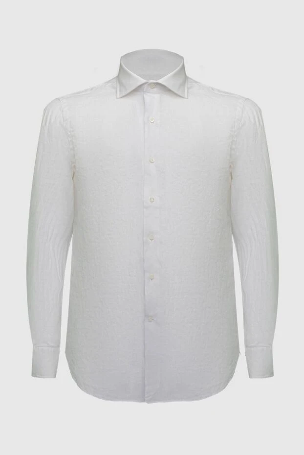 Alessandro Gherardi man men's white linen shirt buy with prices and photos 169365 - photo 1