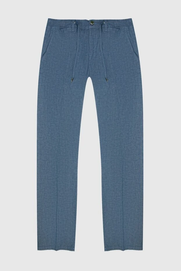 Scissor Scriptor мужские джинсы из хлопка, и льна голубые мужские купить с ценами и фото 169371 - фото 1