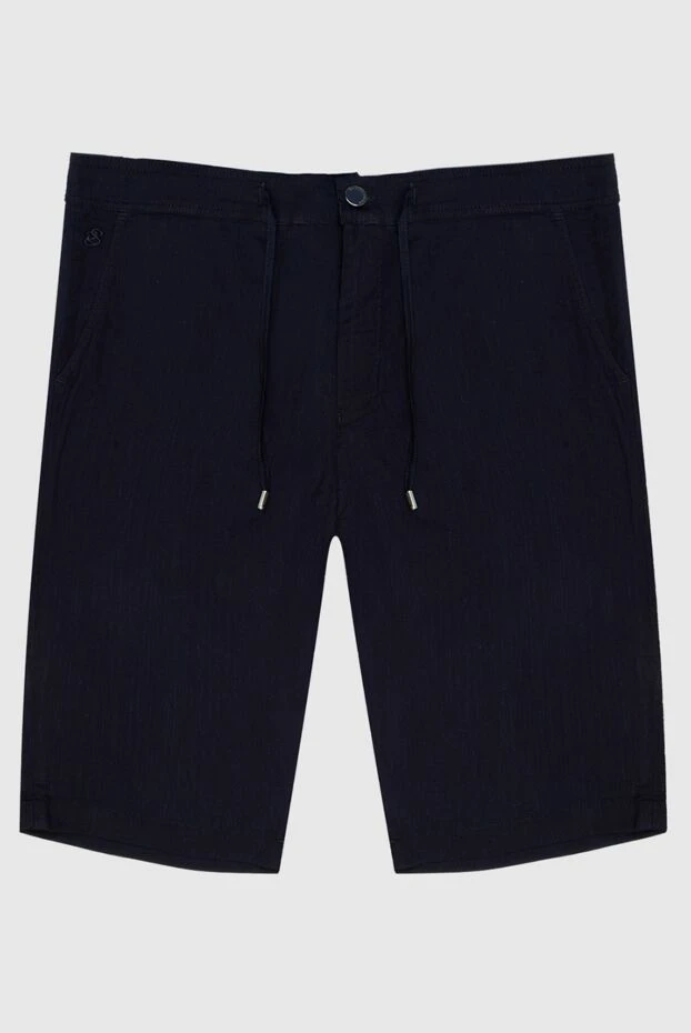 Scissor Scriptor men's navy denim shorts with comfortable adjustable waistband 197091 - photo 1