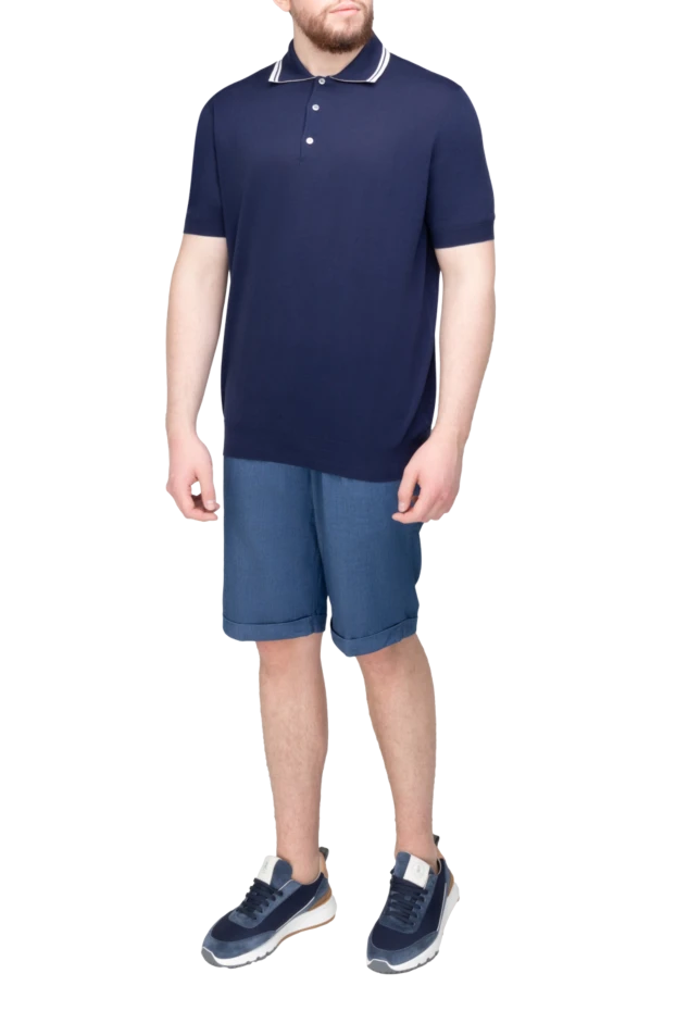 Scissor Scriptor man cotton and polyurethane shorts blue for men buy with prices and photos 169382 - photo 2