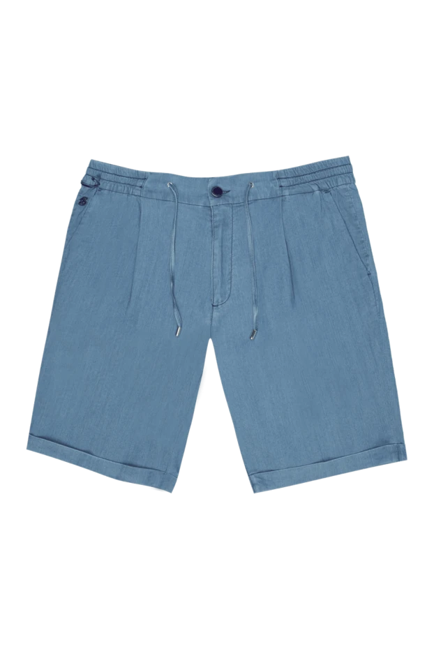Scissor Scriptor man cotton and linen shorts blue for men buy with prices and photos 169385 - photo 1