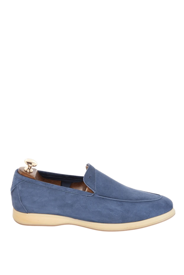 Andrea Ventura man blue suede loafers for men buy with prices and photos 169517 - photo 1