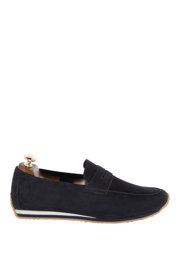 Andrea Ventura man blue suede loafers for men 169522 - photo 1