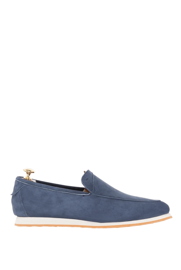 Andrea Ventura man blue suede loafers for men buy with prices and photos 169524 - photo 1