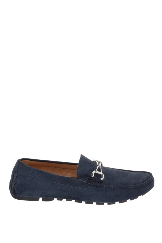 Cesare di Napoli man blue suede men's moccasins buy with prices and photos 169560 - photo 1