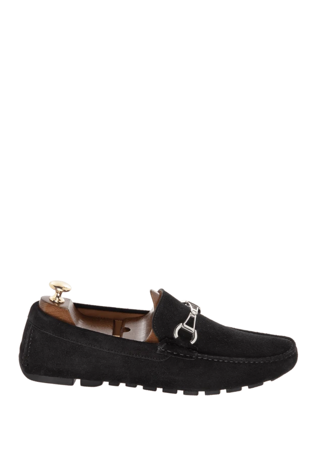 Cesare di Napoli man black suede men's moccasins buy with prices and photos 169562 - photo 1
