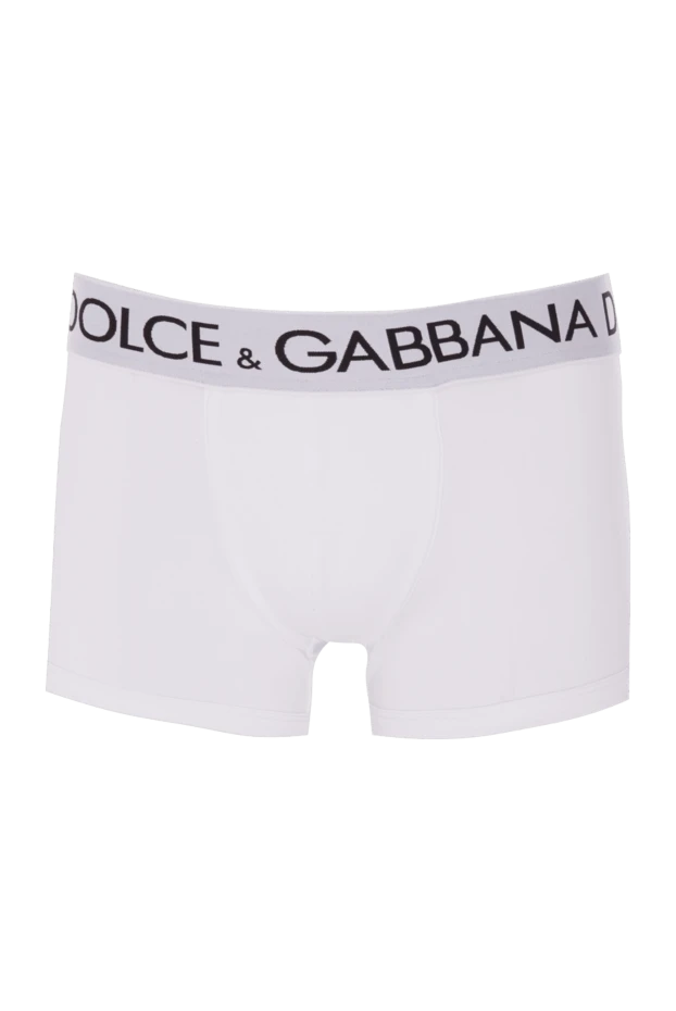 Dolce & Gabbana труси боксери з бавовни та еластану білі чоловічі. 169579 - фото 1