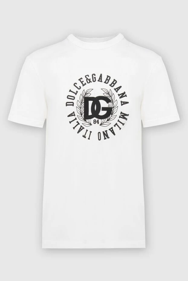 Dolce & Gabbana man white cotton t-shirt for men buy with prices and photos 169581 - photo 1