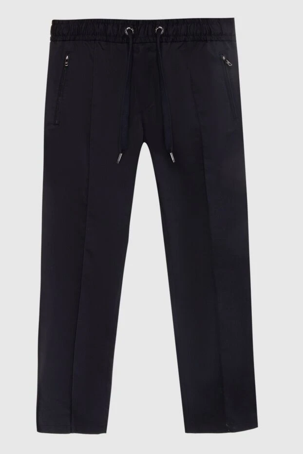 Dolce & Gabbana мужские брюки из хлопка и эластана черные мужские купить с ценами и фото 169584 - фото 1