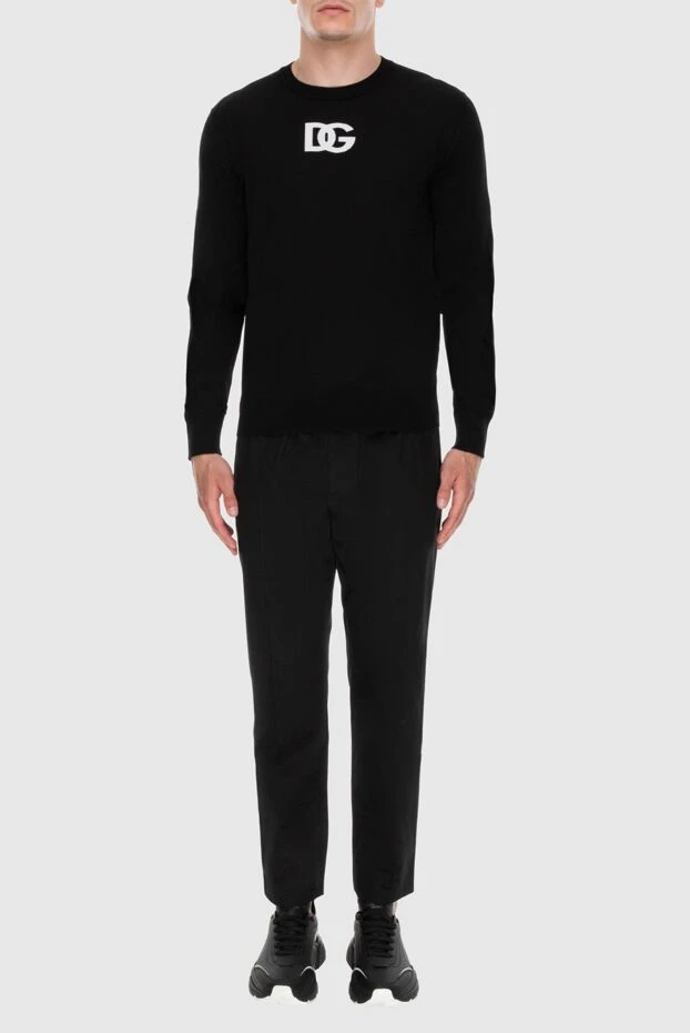 Dolce & Gabbana man cotton and elastane trousers black for men buy with prices and photos 169584 - photo 2