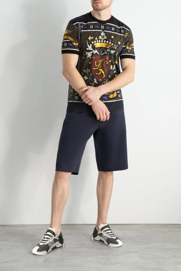 Dolce & Gabbana man blue cotton shorts for men buy with prices and photos 169618 - photo 2