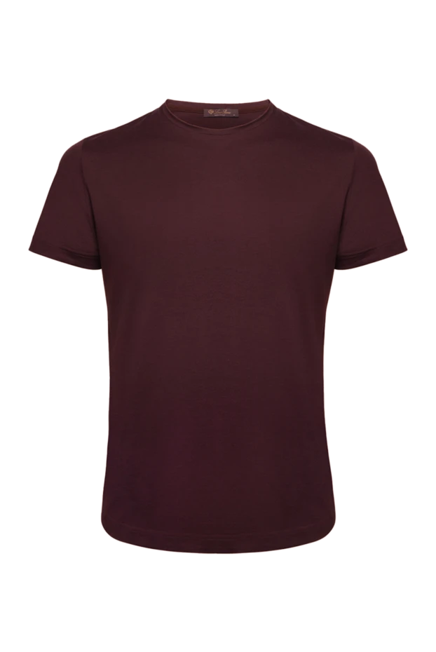 Loro Piana man silk and cotton t-shirt purple for men 169626 - photo 1