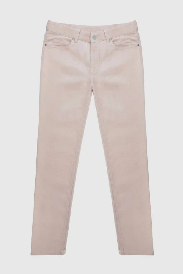 Loro Piana женские брюки из хлопка розовые женские купить с ценами и фото 169636 - фото 1