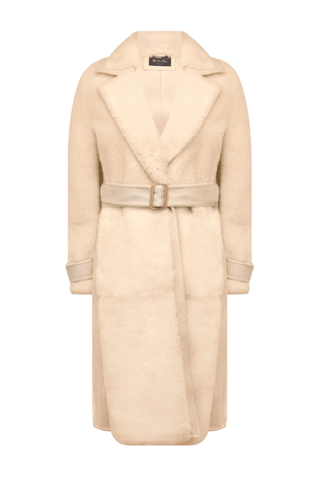 Loro Piana sheepskin coat made of natural fur white for women 169640 - photo 1