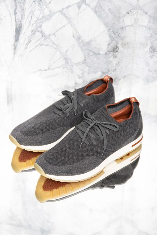 Loro Piana кроссовки 360 lp flexy walk из двухслойной шерсти wish серые мужские 169677 - фото 2