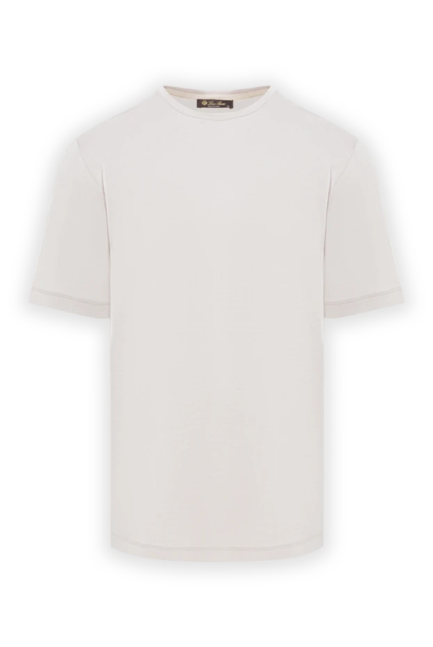Loro Piana classic white men's t-shirt made of natural fabric 169700 - photo 1