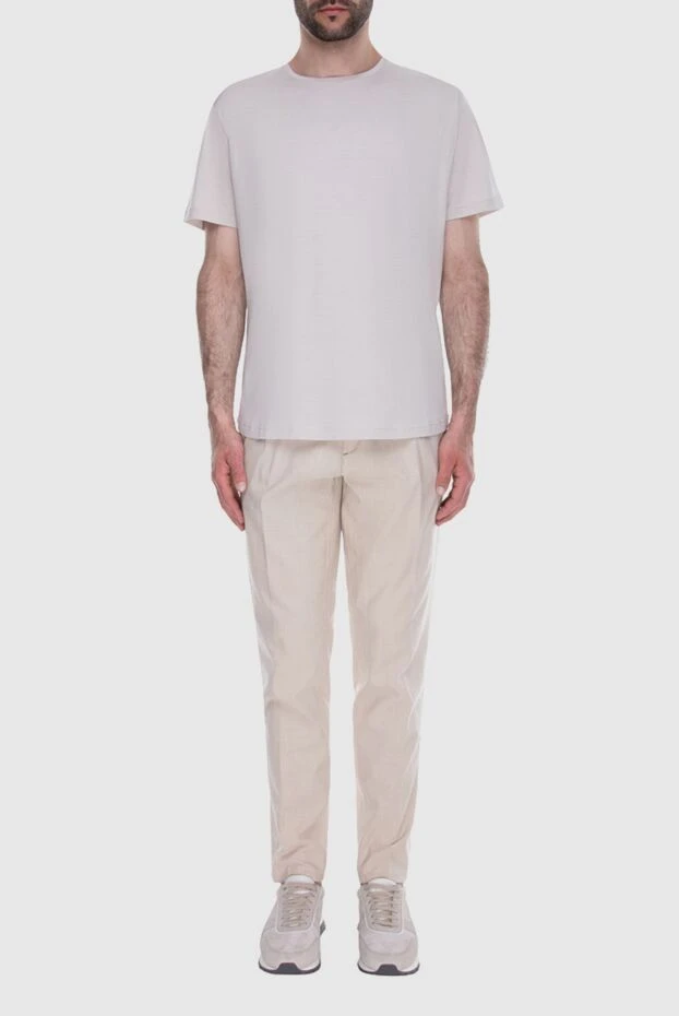 Loro Piana man white silk and cotton t-shirt for men buy with prices and photos 169700 - photo 2