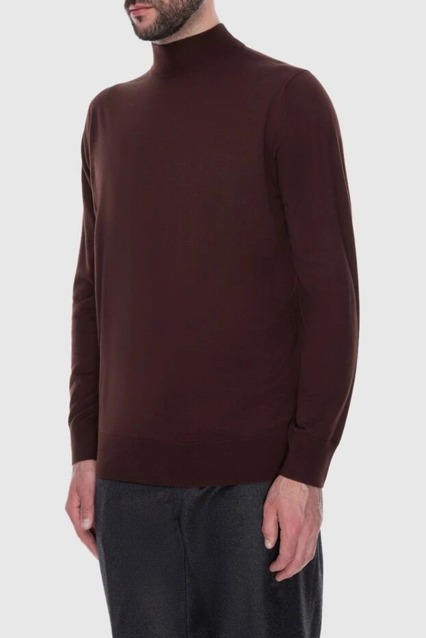 Loro Piana man brown wool jumper for men 174036 - photo 3