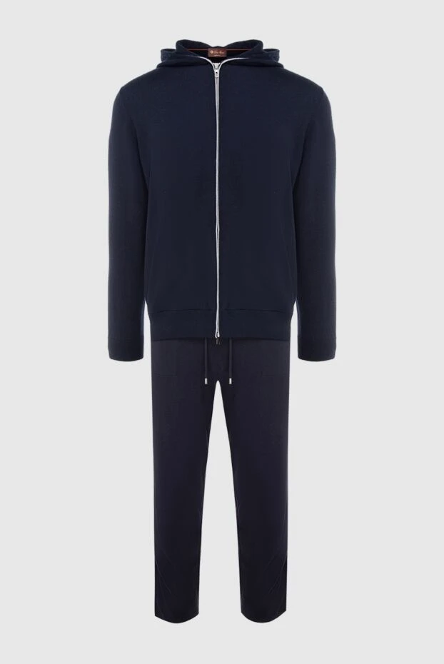 Loro Piana sports suit for men made of cashmere and silk blue 169704 - photo 1