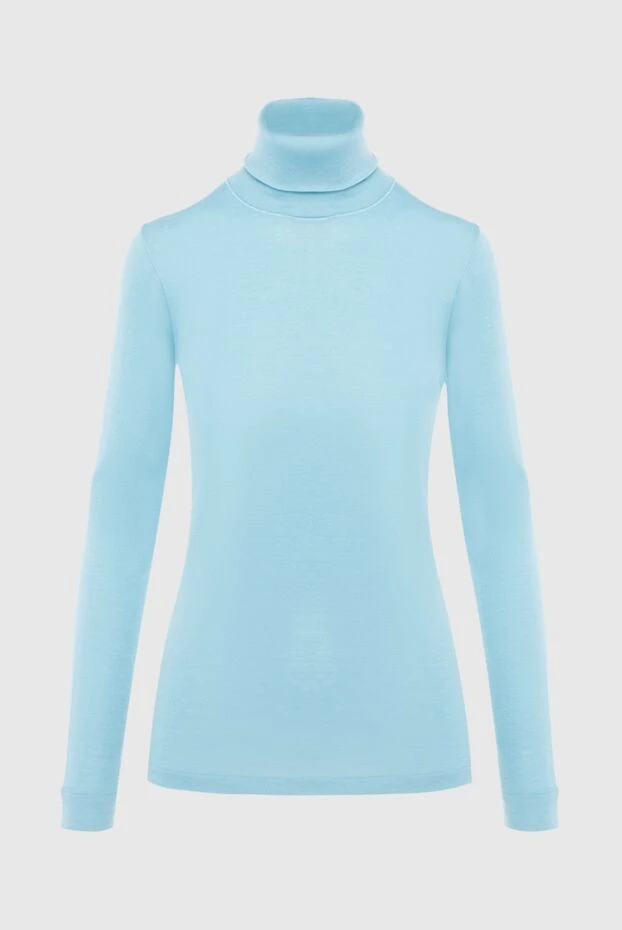 Loro Piana woman blue cashmere and silk golf for women buy with prices and photos 169706 - photo 1