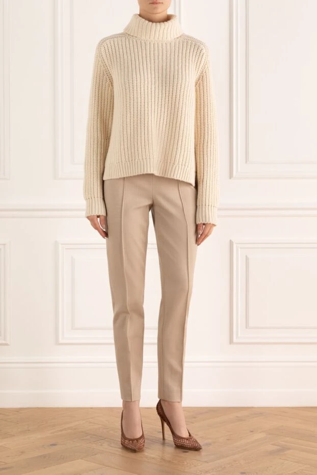 Loro Piana woman beige cashmere golf for women buy with prices and photos 169712 - photo 2