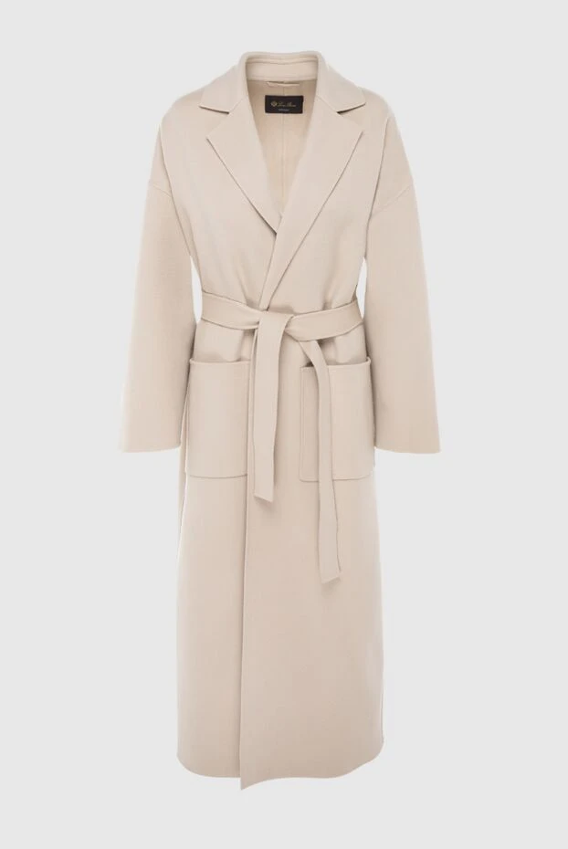 Loro Piana woman women's beige cashmere coat buy with prices and photos 169724 - photo 1