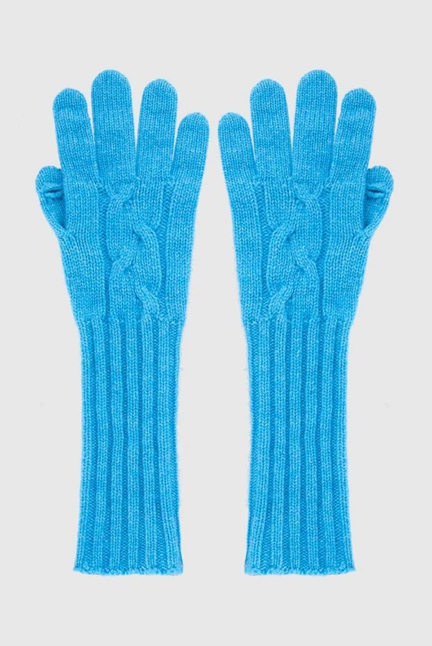 Loro Piana женские перчатки из кашемира синие женские купить с ценами и фото 169747 - фото 1