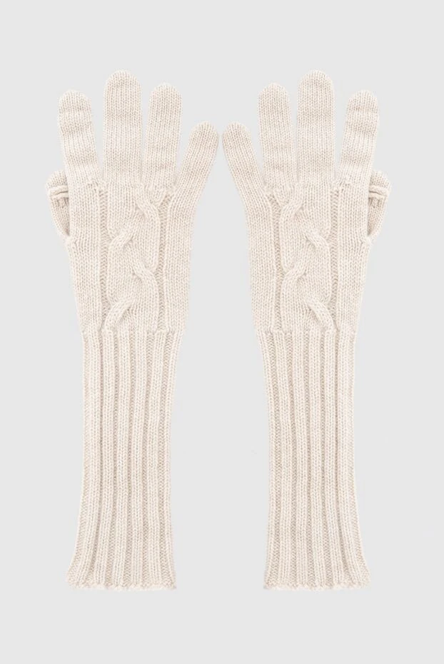 Loro Piana woman beige women's cashmere gloves 169748 - photo 1