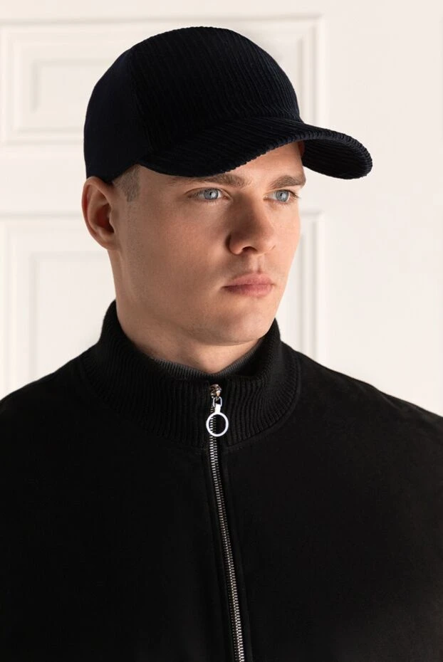Loro Piana man cap made of cotton and elastane blue for men buy with prices and photos 169750 - photo 2