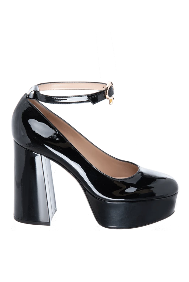 Gianvito Rossi woman black leather shoes for women buy with prices and photos 169759 - photo 1