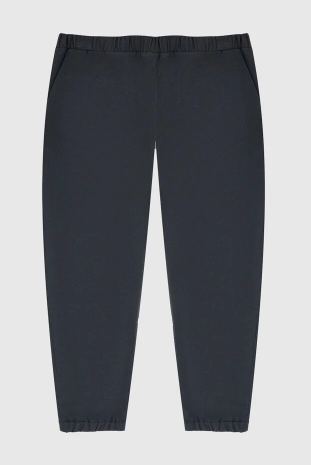 Loro Piana dark blue trousers with elastic waistband and hem 195739 - photo 1