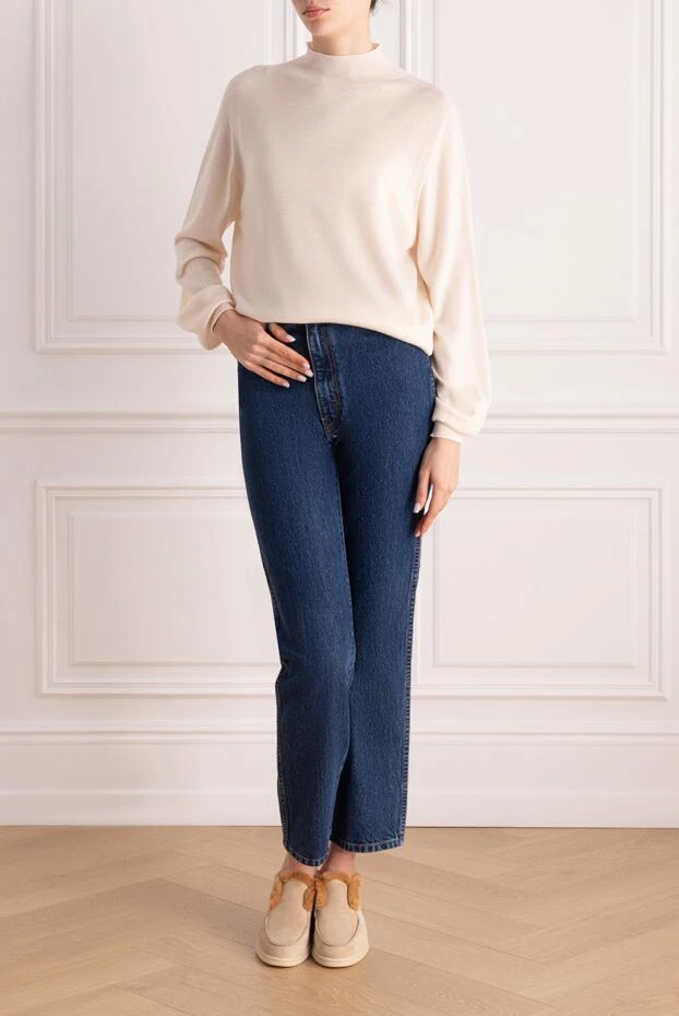 Khaite жіночі джинси з бавовни сині жіночі купити фото з цінами 169800 - фото 2