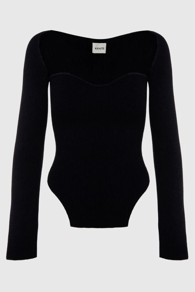 Khaite woman black viscose jumper for women buy with prices and photos 169801 - photo 1