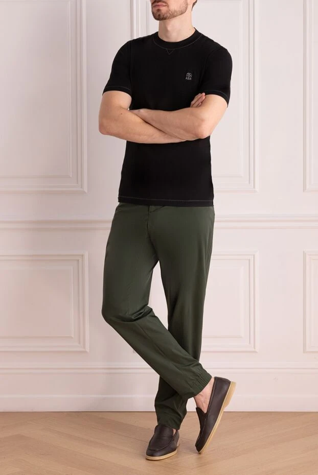 Tombolini man men's green polyamide and elastane trousers buy with prices and photos 169820 - photo 2