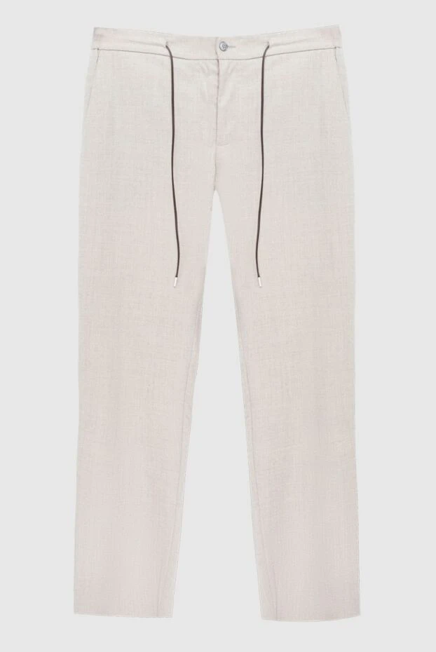 Tombolini man men's beige wool trousers buy with prices and photos 169823 - photo 1