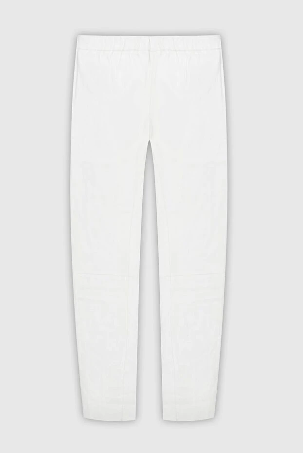 Max&Moi women's leather pants in white, tight-fitting 169830 - photo 1