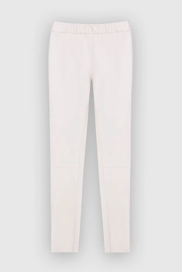Max&Moi женские брюки из кожи белые женские купить с ценами и фото 169834 - фото 1