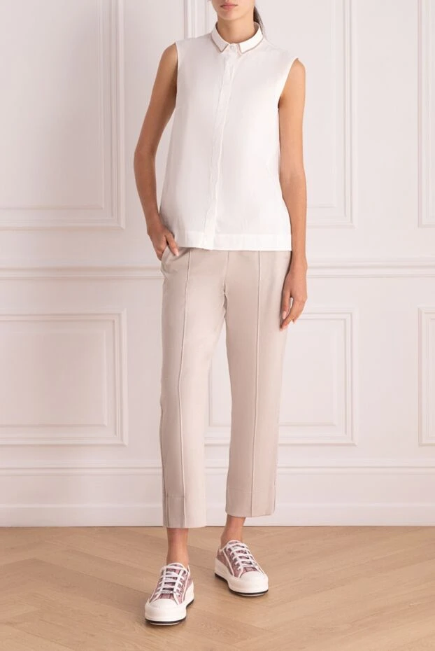 Tonet woman white trousers for women 169844 - photo 2