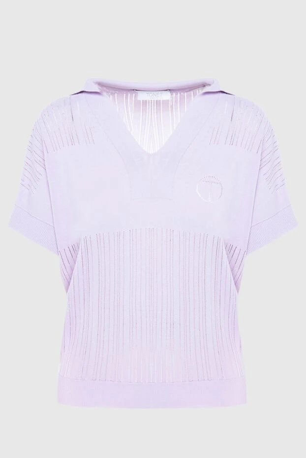 Tonet woman polo made of viscose and cotton purple for women buy with prices and photos 169855 - photo 1
