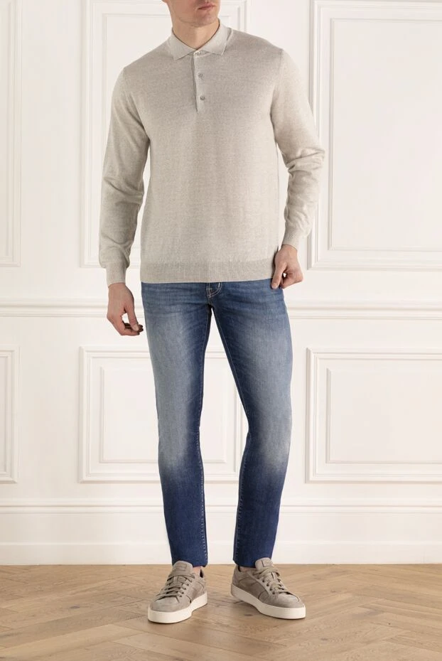 Jacob Cohen man blue cotton jeans for men buy with prices and photos 169860 - photo 2