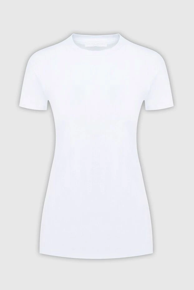 Fabiana Filippi women's cotton white t-shirt with ribbed texture 169866 - photo 1