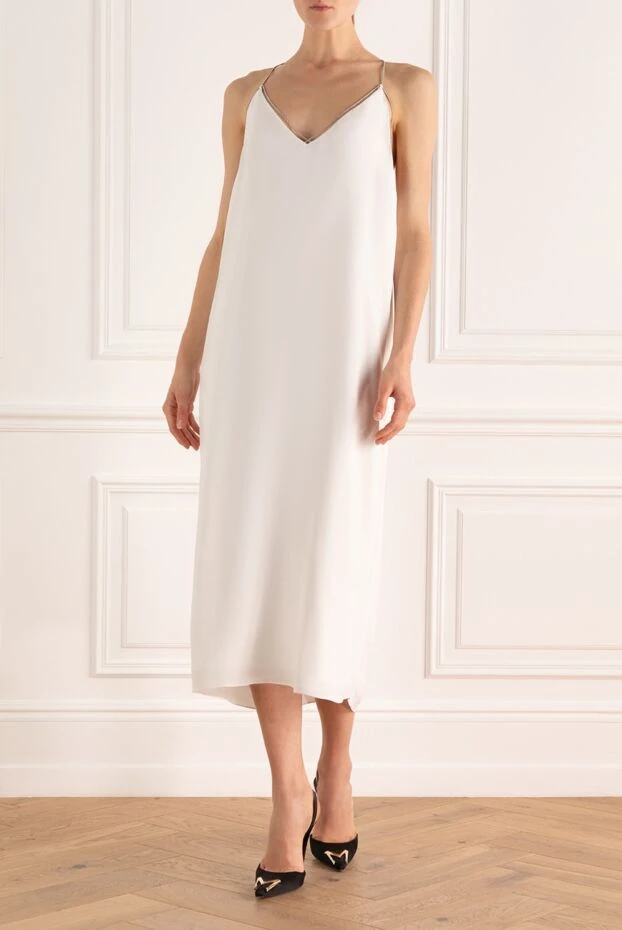 Fabiana Filippi woman white viscose dress for women buy with prices and photos 169875 - photo 2