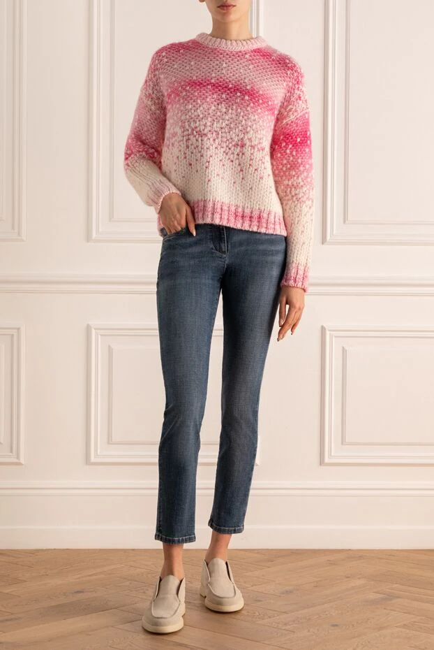 Brunello Cucinelli классические джинсы из эластичного денима с легким выцветанием 169912 - фото 2