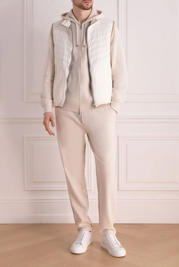 White nylon vest for men - photo 2