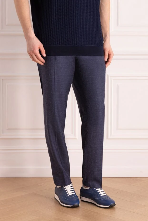 Stefano Ricci blue pants for men 170011 - photo 3