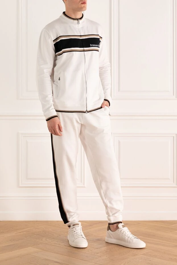 Stefano Ricci sports suit for men made of cotton and elastane white 170027 - photo 3