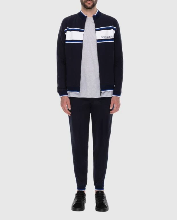 Stefano Ricci sports suit for men made of cotton and elastane blue 170029 - photo 2