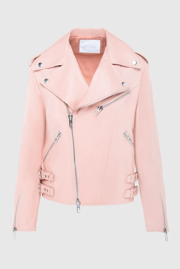 DROMe женские куртка из натуральной кожи розовая женская купить с ценами и фото 170045 - фото 1
