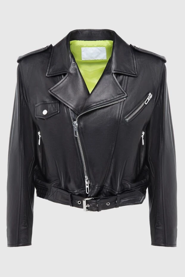 DROMe woman women's black genuine leather jacket buy with prices and photos 170047 - photo 1